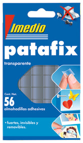 ALMOHADILLA ADHESIVA IMEDIO PATAFIX TRANSPARENTE 56 UDS | 12 UNIDADES | (PRODUCTOS IMEDIO, S,A,)